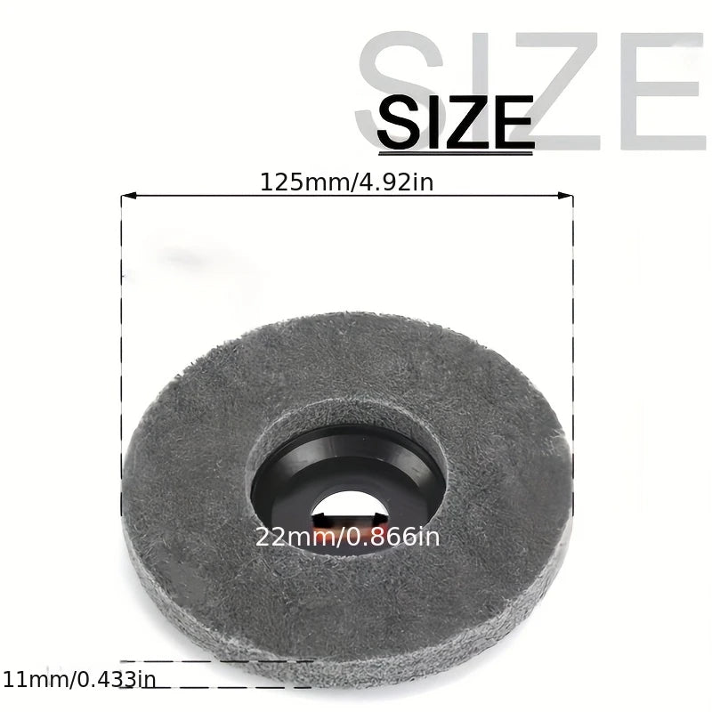 5-inch Nylon Fiber Polishing Wheel Suitable Metal Rust Removal