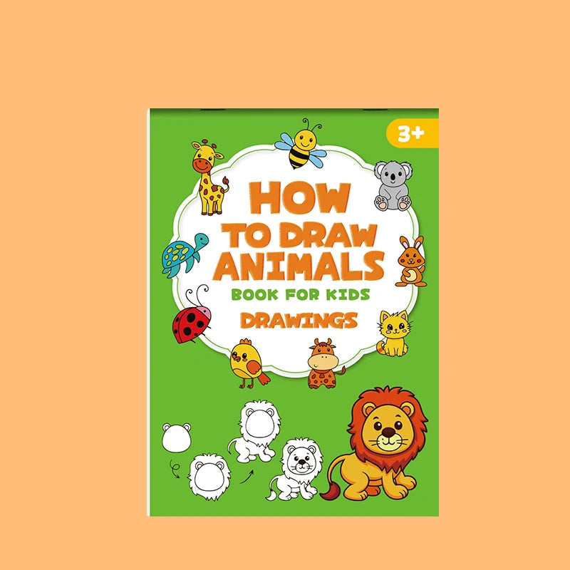 Children's Drawing Tutorial Book Easy Step-by-step Guide Suitable