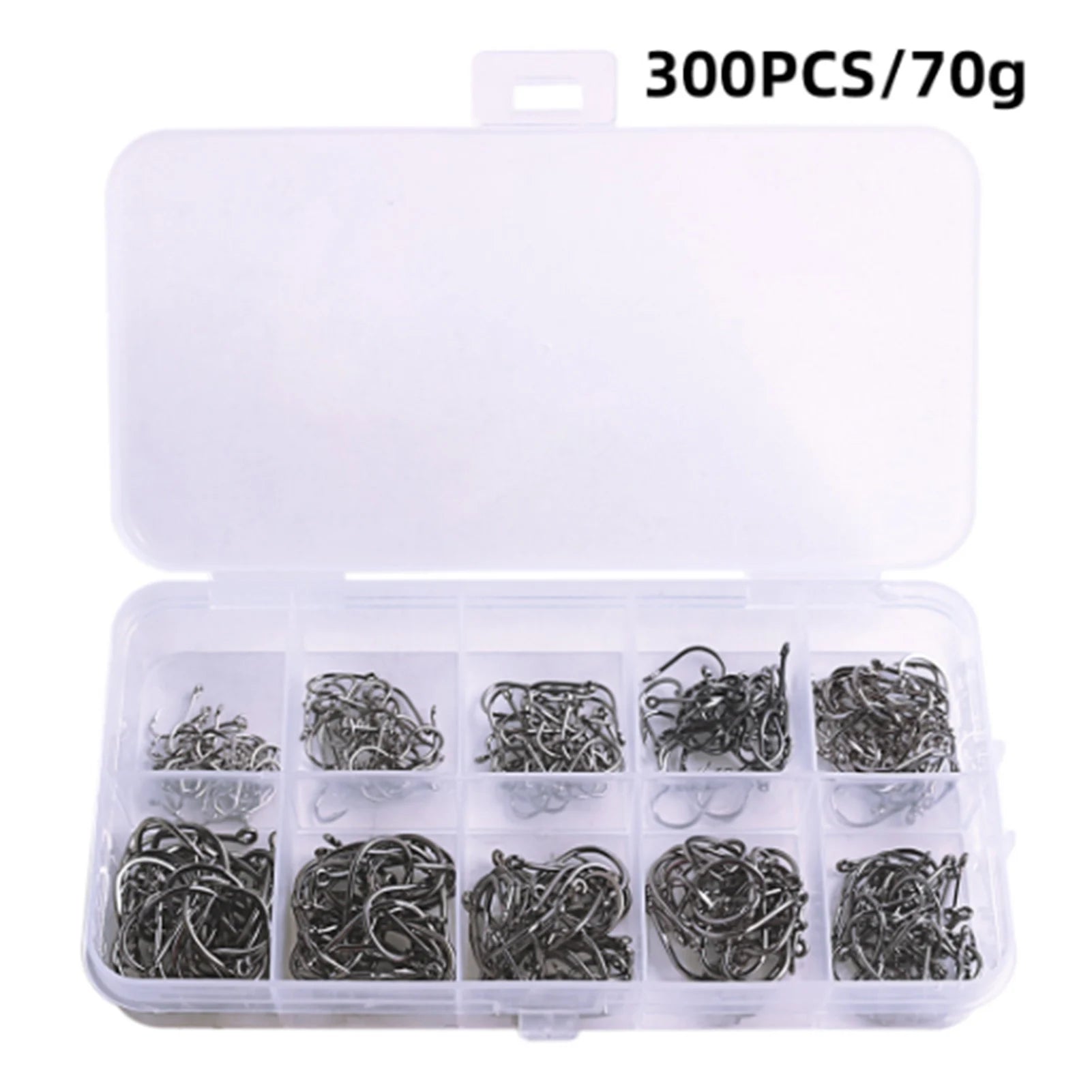 Tackle Set For Bait With Plastic Box Quality Kit For Bait Fishing And Catch And Release For Saltwater Freshwater Peaceful Pleasures Health and Wellness 300pcs