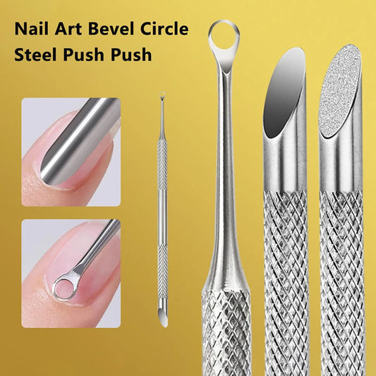 Stainless Steel Double-Headed Cuticle Pusher & Nail Tool Cuticle Pusher Tool Peaceful Pleasures Health and Wellness
