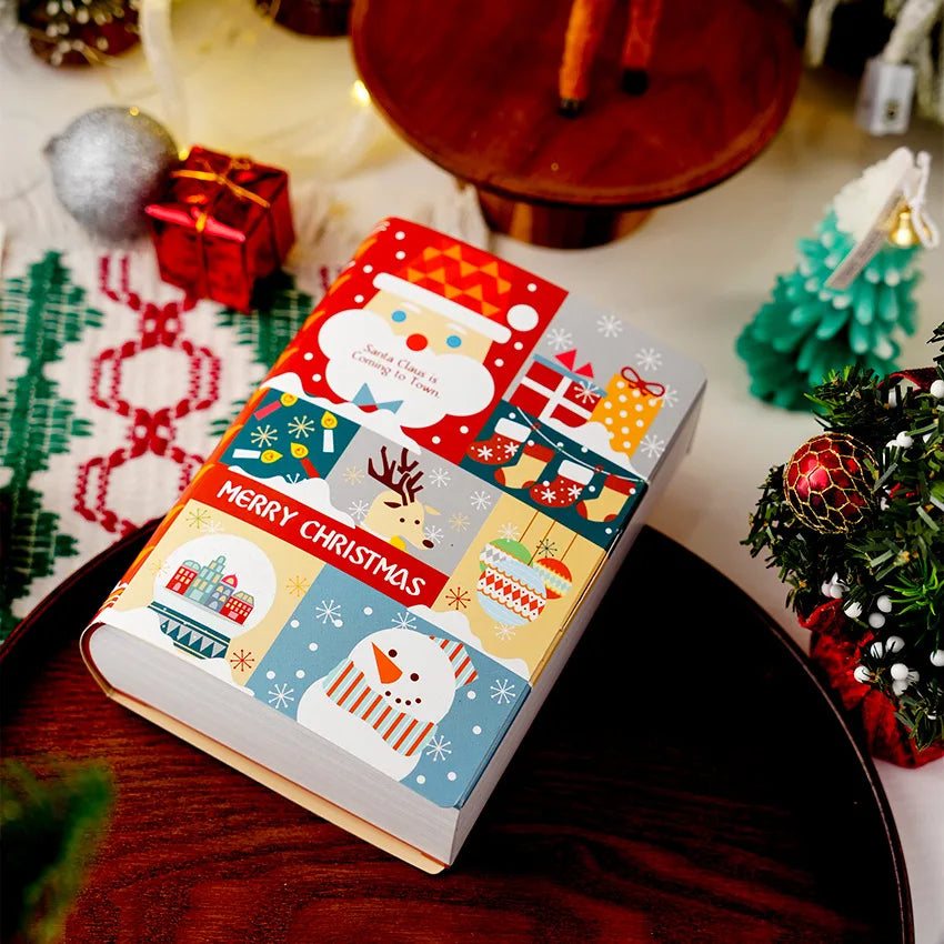 Christmas Magic Book Candy Gift Box | Santa Xmas Party Favor