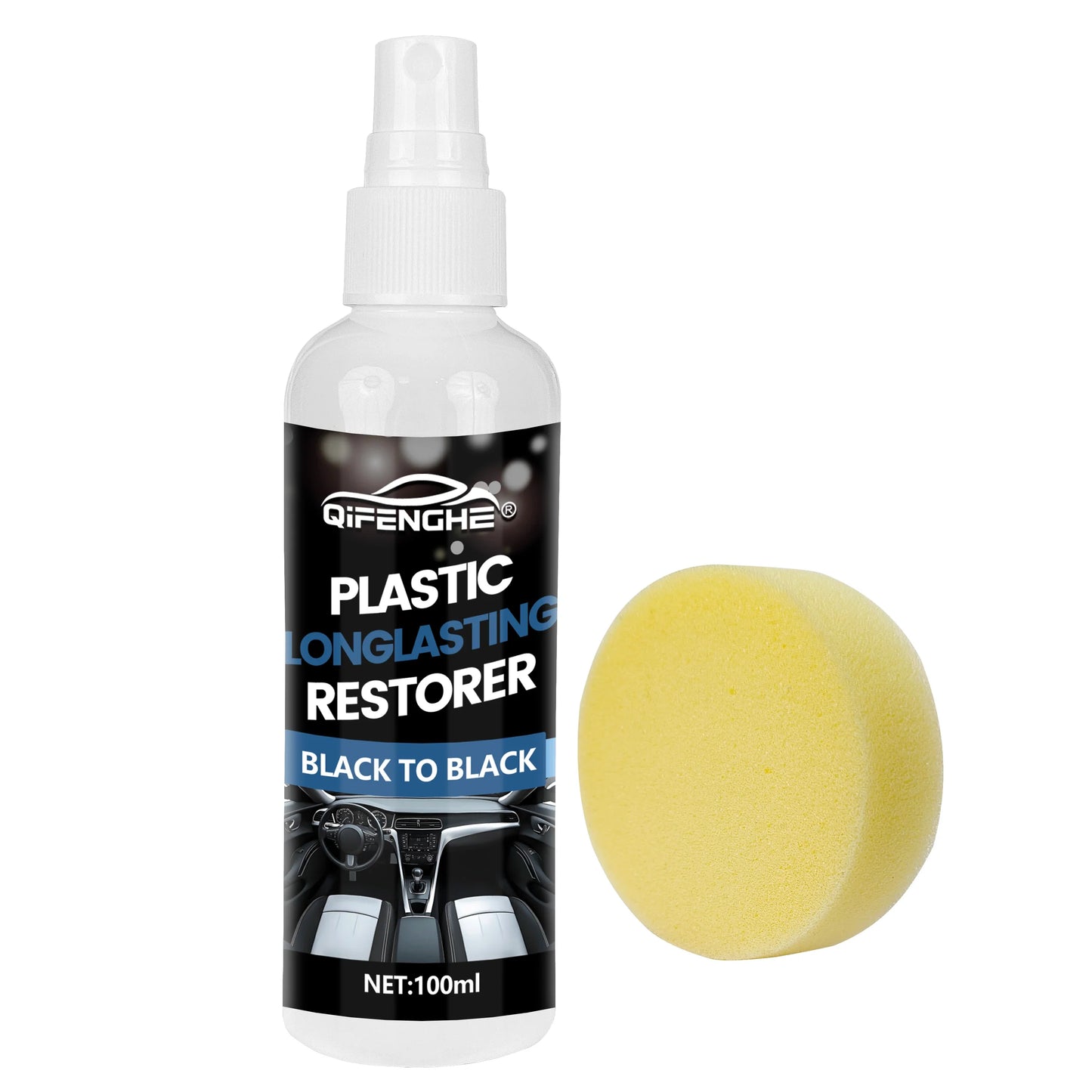 Car Plastic Restorer Coating – Refresh, Seal & Black Shine