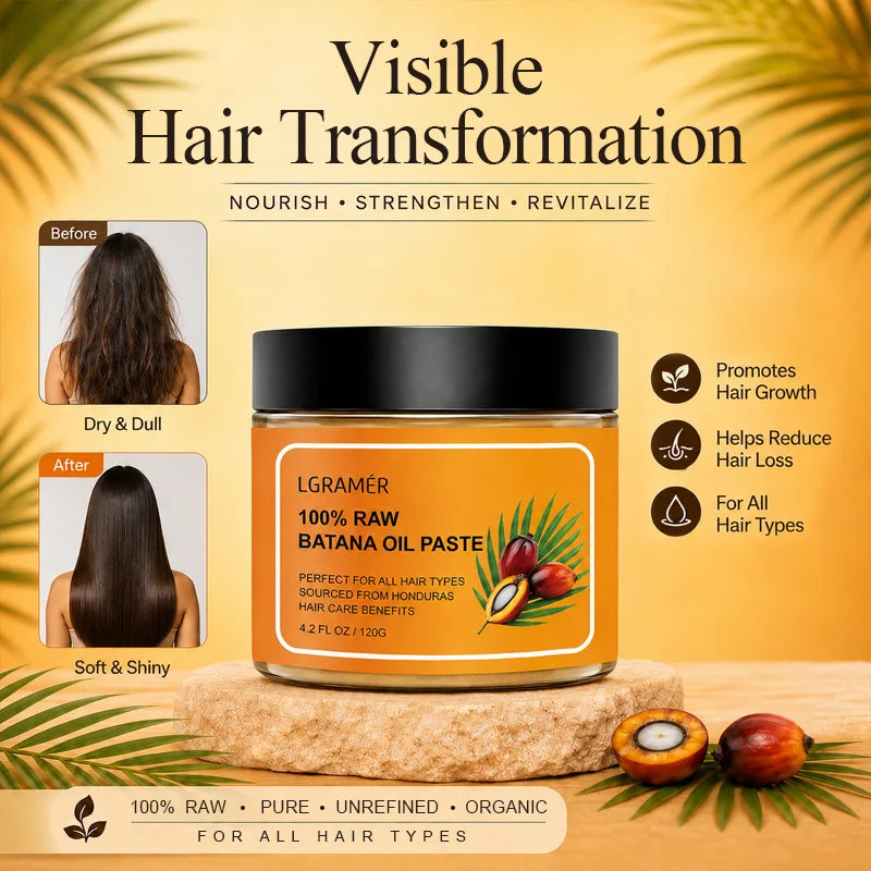 LGRAMER Batana Solid Hair Mask – Deep Hydration All Hair Types