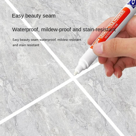 Tile Grout Pen – Waterproof Ceramic Joint Touch-Up Marker Tile Grout Pen Peaceful Pleasures Health and Wellness