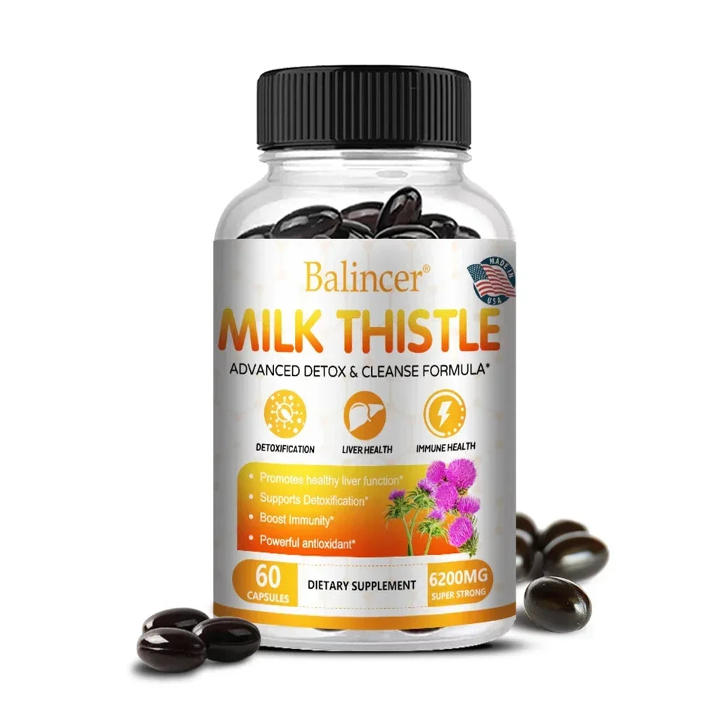 Milk Thistle Dandelion Artichoke Liver Detox Capsules