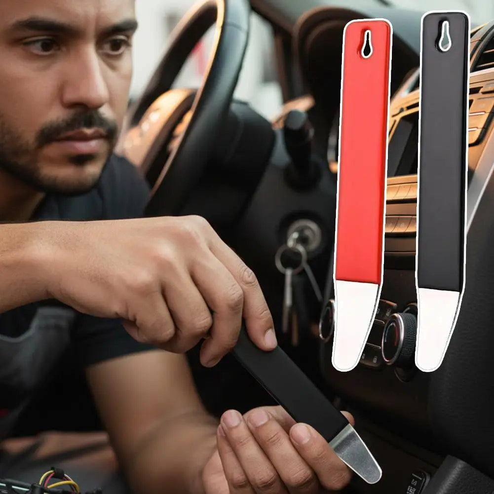 Stainless Steel Car Pry Board Car Trim Removal Level Pry Tools Door Panel Audio Terminal Fastener Driver Automotive Repair Parts Peaceful Pleasures Health and Wellness