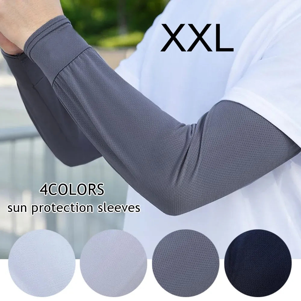 Ice Silk UPF 50+ Sun Protection Arm Sleeves – Unisex Peaceful Pleasures Health and Wellness