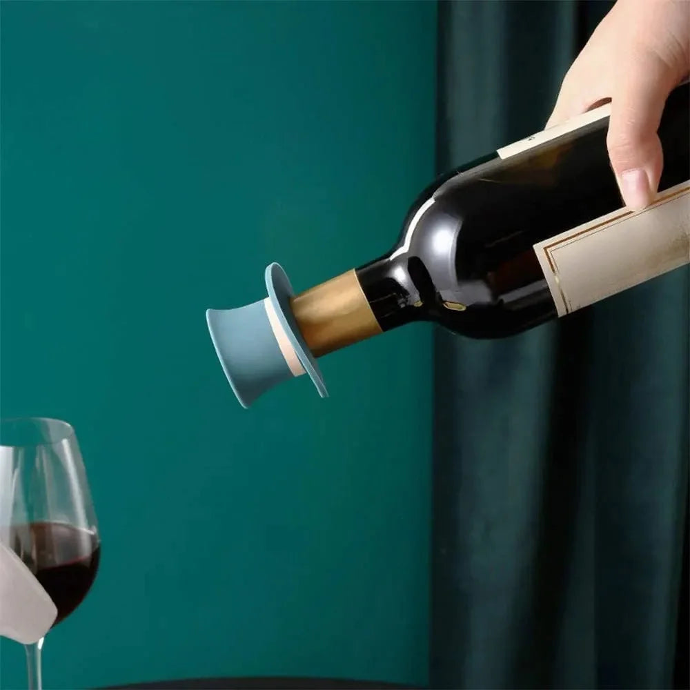 Silicone Wine Bottle Stopper – Reusable Leakproof Vacuum Seal