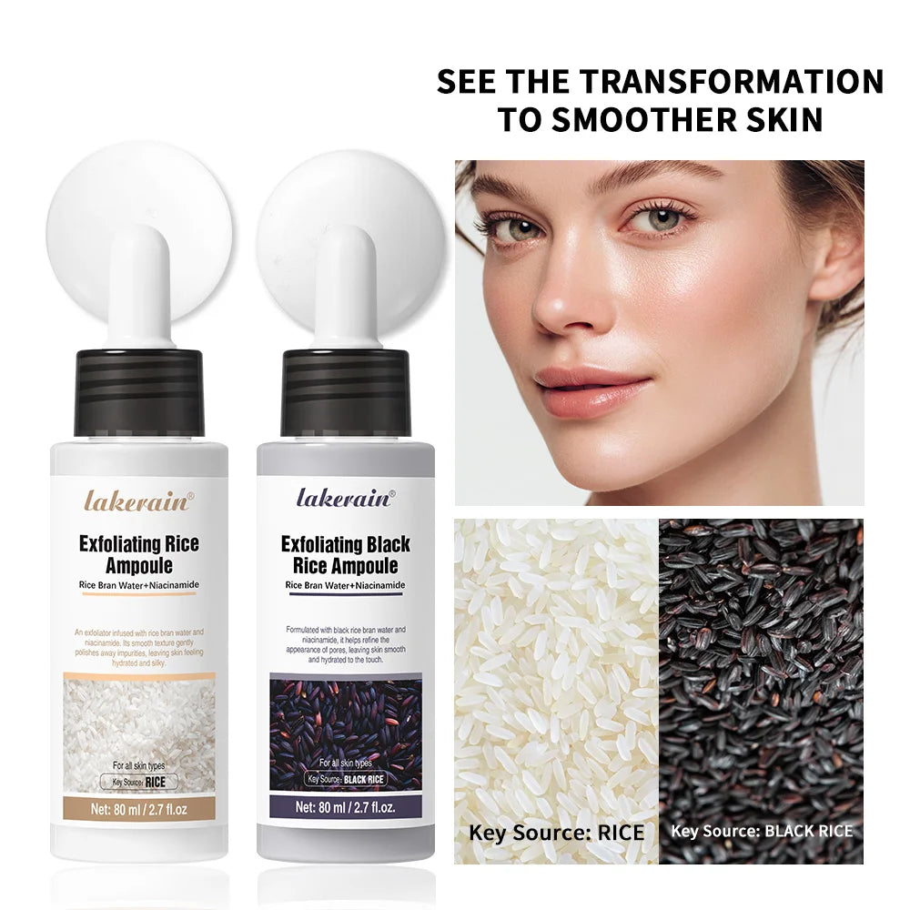 Rice Peeling Ampoule Soft Exfoliating Face and Body Scrub Dead Skin Cells Blackhead Remover for All Skin Types korean skin care Peaceful Pleasures Health and Wellness
