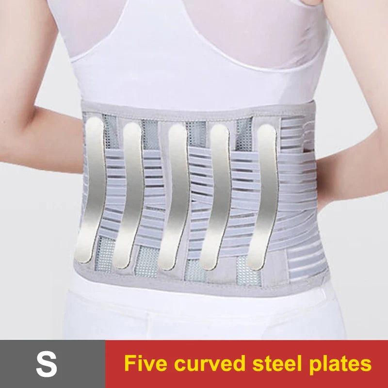 Breathable Lumbar Support Belt with 5 Stays | Men & Women