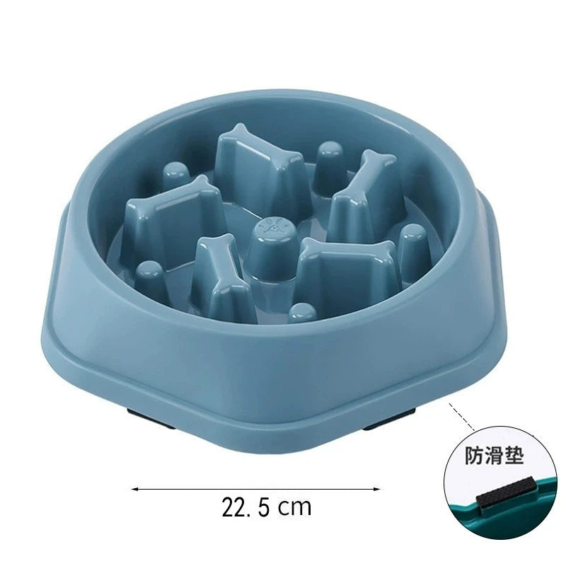 Slow Feeder Dog Bowl – Anti-Slip Maze Puzzle for Small & Medium Dogs