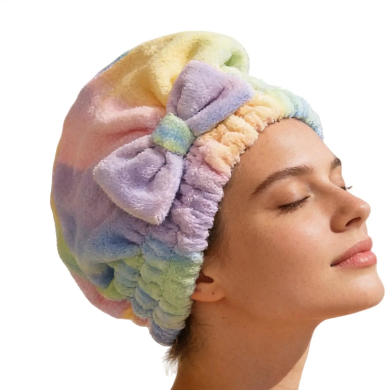 Coral Fleece Hair Towel Wrap – Quick-Dry & Frizz Control for Women Hair Towel Wrap Peaceful Pleasures Health and Wellness
