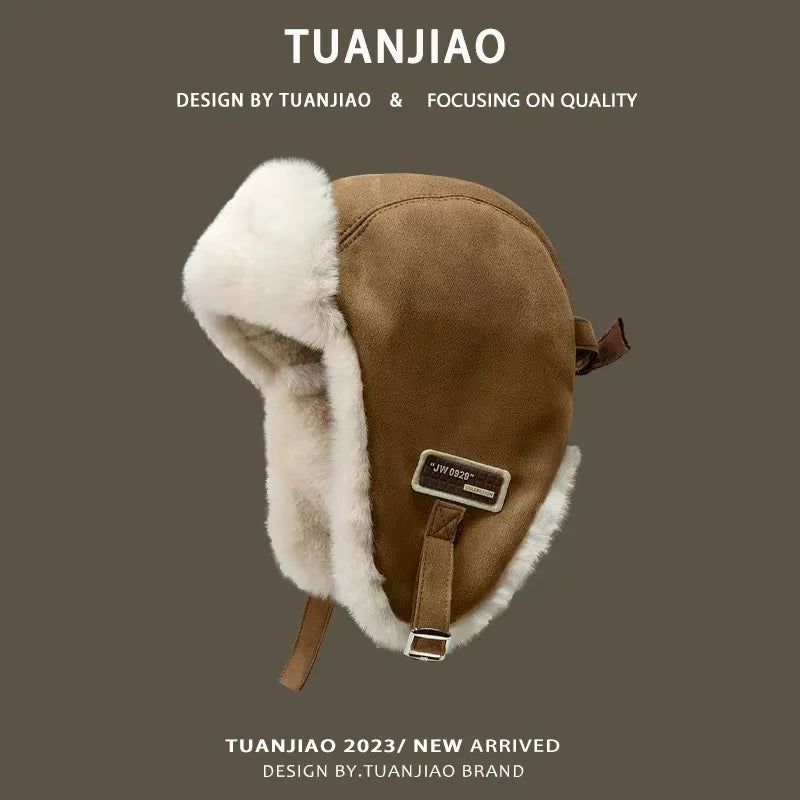 Winter Fleece Lei Feng Hat – Ear Protection Outdoor Cycling Cap