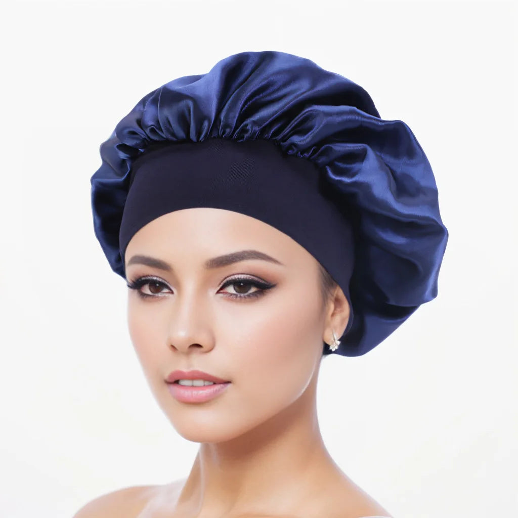 Satin Sleep Cap – Anti-Frizz Hair Protection Night Hat