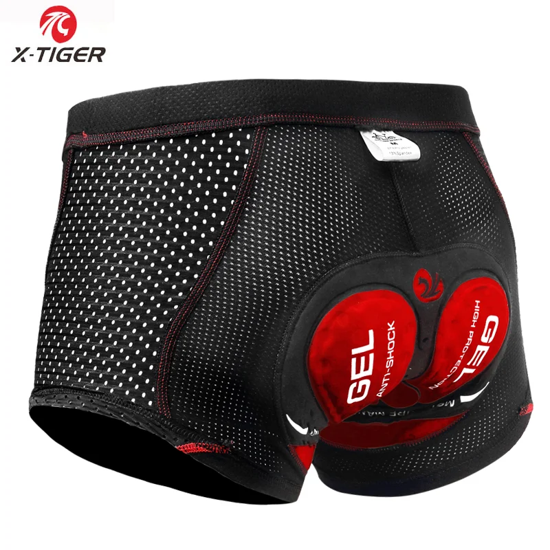 X-TIGER Men's 5D Gel Padded Cycling Underwear Shorts | MTB