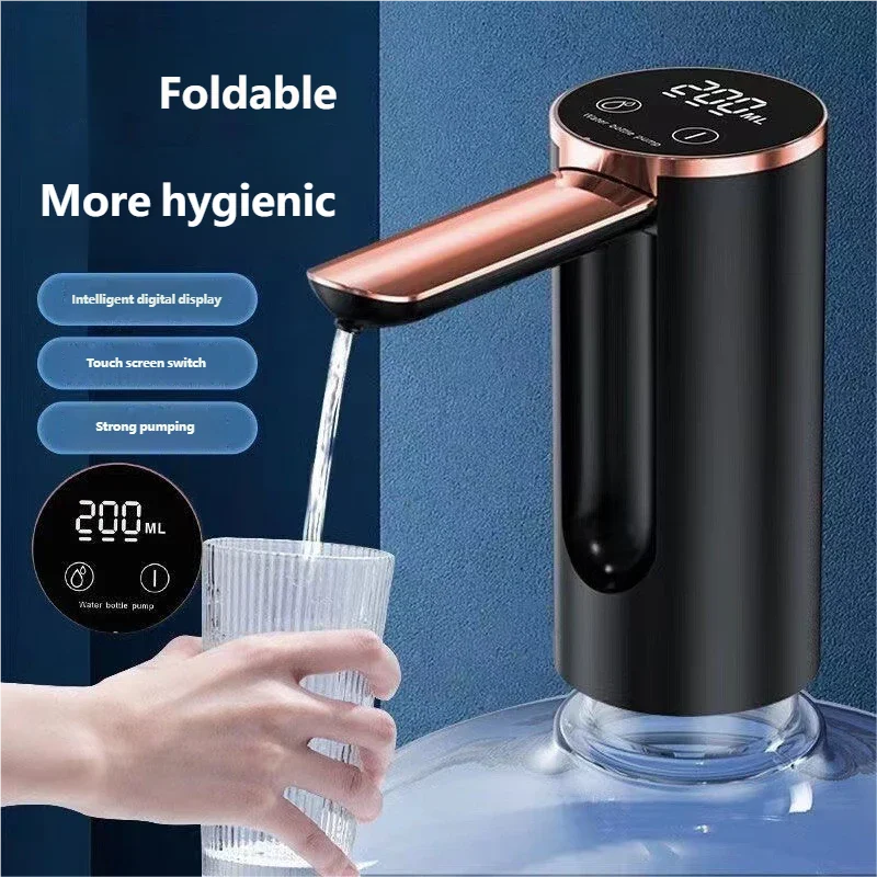 HOMEFISH Electric Water Bottle Pump | 1200mAh, LED, 3 Settings Electric Water Pump Peaceful Pleasures Health and Wellness