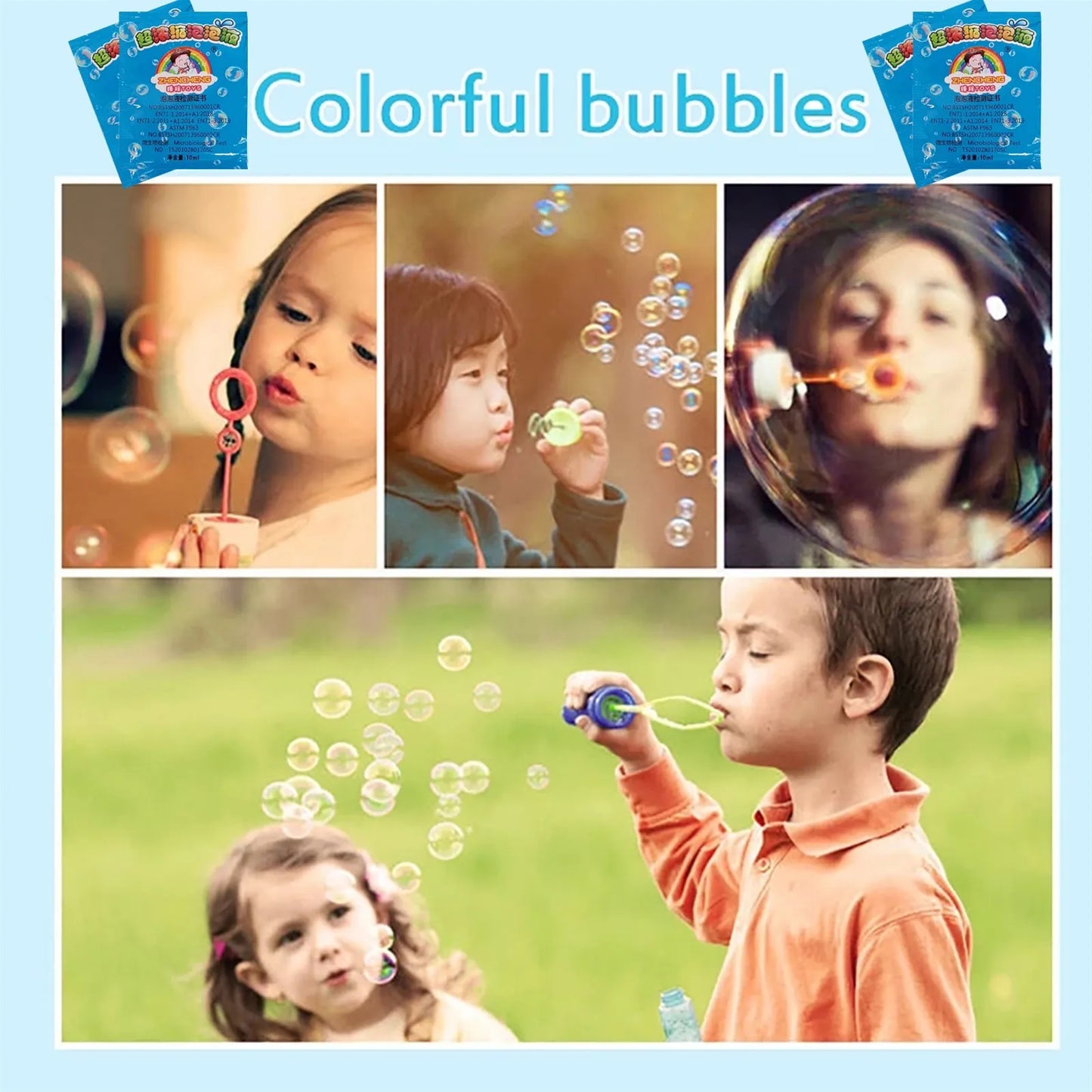 New Concentrate Bubbles Liquid Soap Water Bubble Gun Accessories Soap Bubble Liquid Bubble Refills Children's Gifts Peaceful Pleasures Health and Wellness