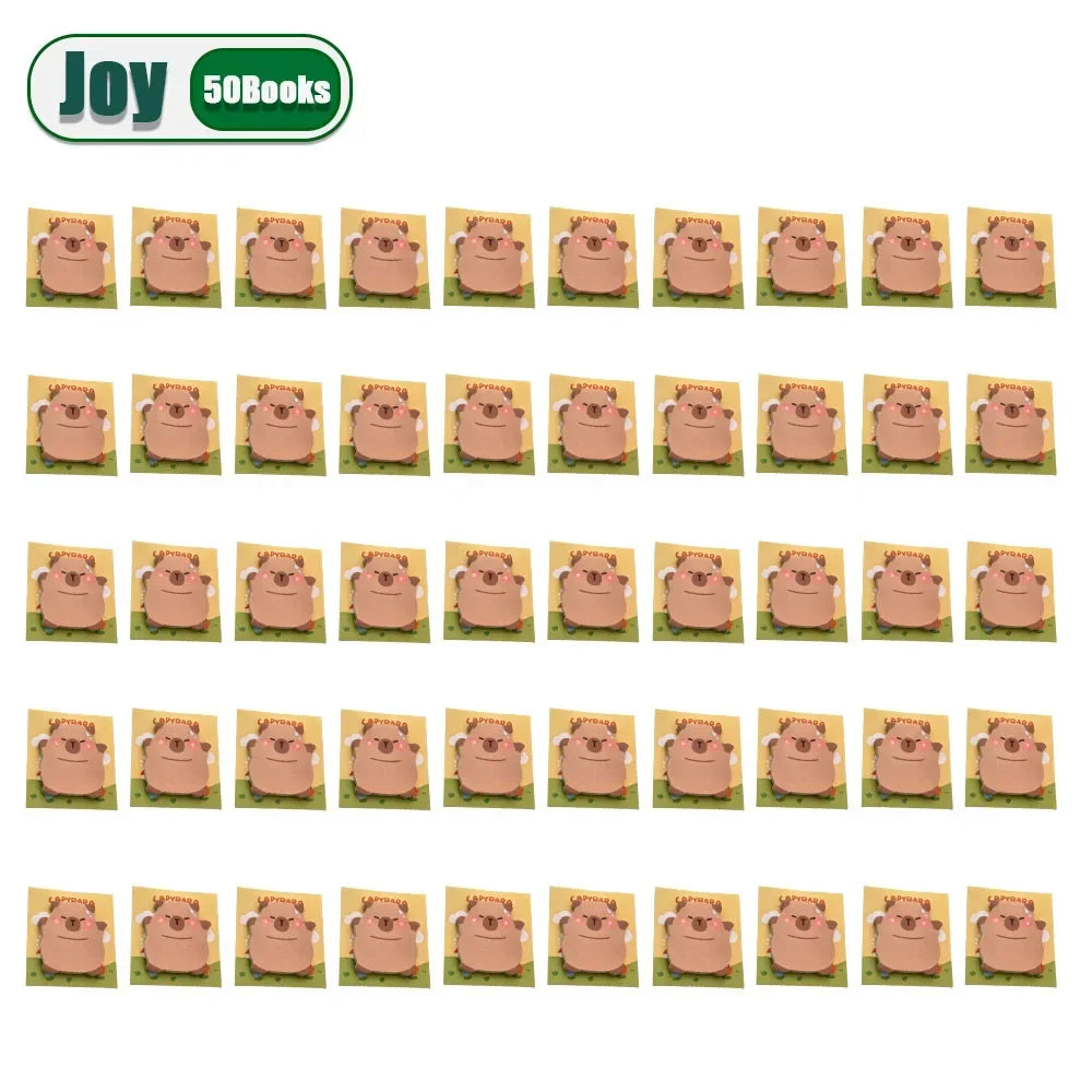 Cute Capybara & Dolphin Sticky Notes – 30 Sheet Memo Pads