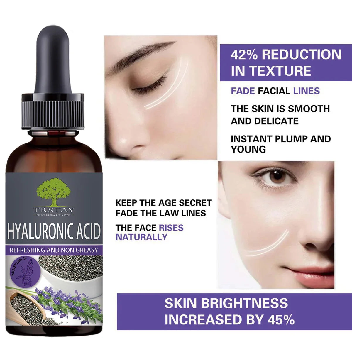 TRSTAY Purple Artistry Moisturizing Face Serum | Softening