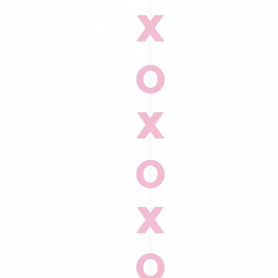 Red Pink Heart Felt Garland Banner – Valentine's Day & Wedding