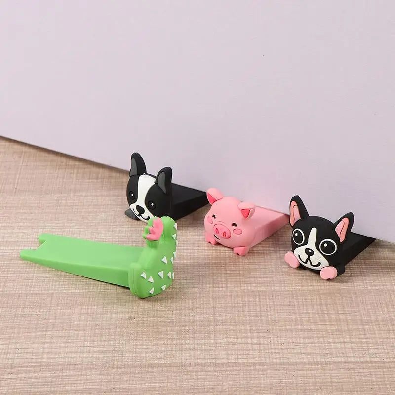 New 1pc Wedge Doorstops New Silicone Door Stop Reusable Shock Absorbent Block Anti-collision Stopper Home Door Doorstop Peaceful Pleasures Health and Wellness