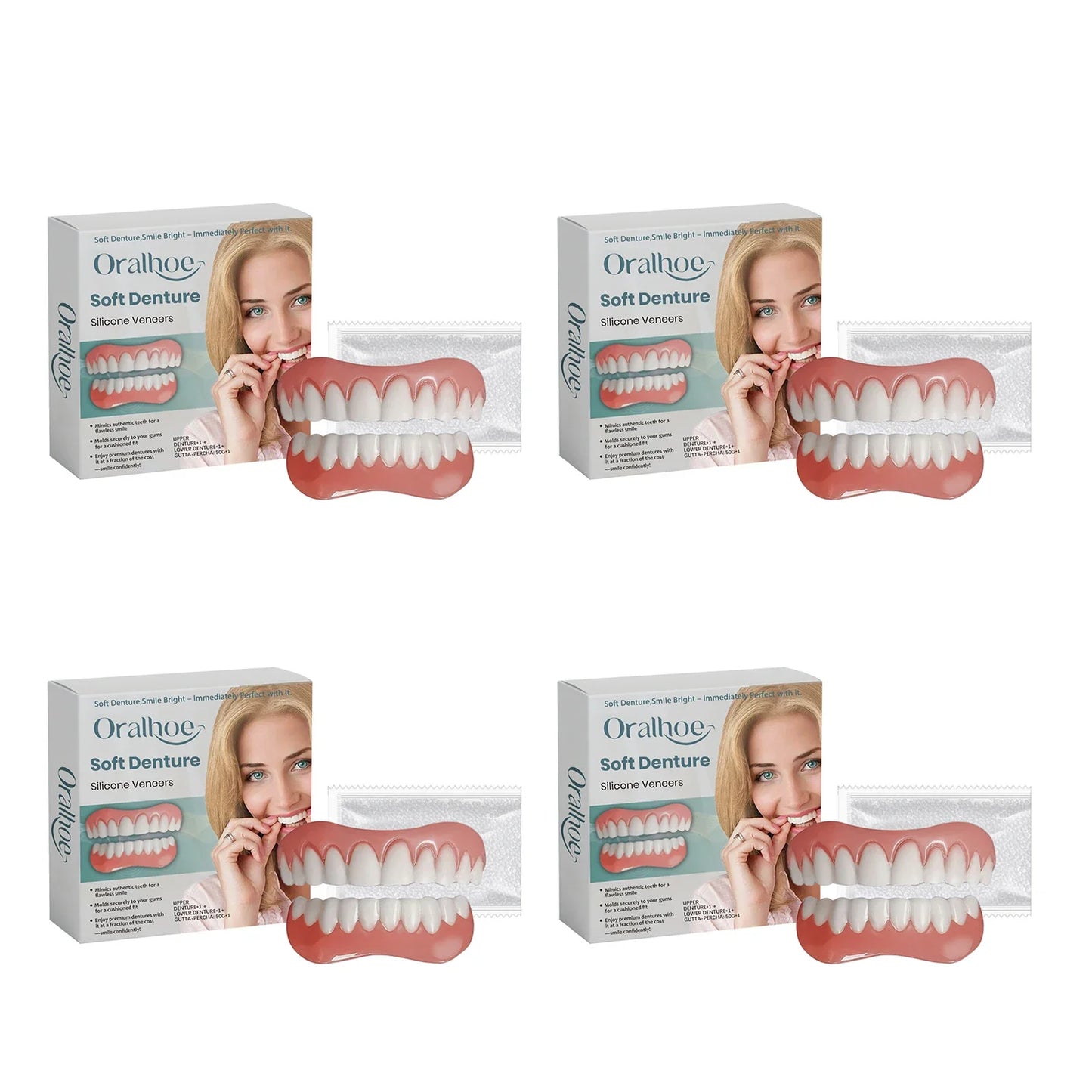 Silicone Temporary Tooth Veneers Kit – Smile Enhancement Set