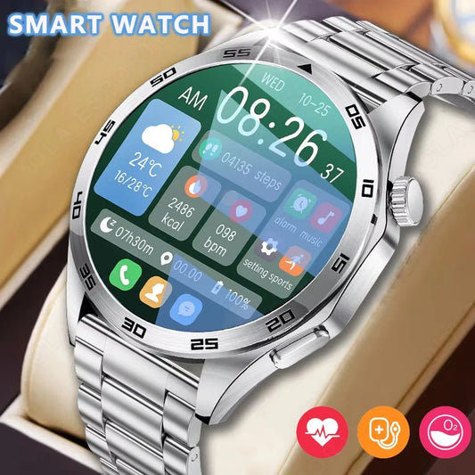 2026 NEW GPS Track Compass Smart Watch Men 360*360 AMOLED Screen BT Call IP68 Waterproof Health Monitor Man Smartwatches HW12 Peaceful Pleasures Health and Wellness