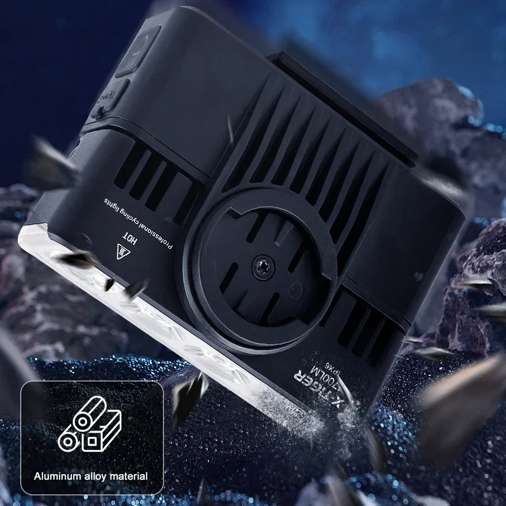 X-TIGER 1700LM IPX6 Waterproof Bicycle Front Light | Garmin Mount