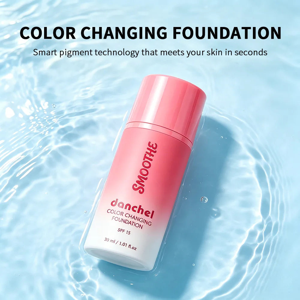 Color Changing Foundation Deep Moisturizing SPF15 Sun Protection Medium Coverage Smart Match Skin Color Natural Look Foundation Peaceful Pleasures Health and Wellness