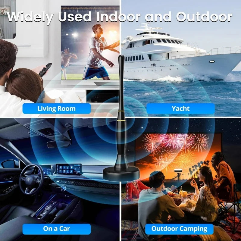 Indoor HDTV Antenna – ATSC & DVB-T2 Free HD TV Reception