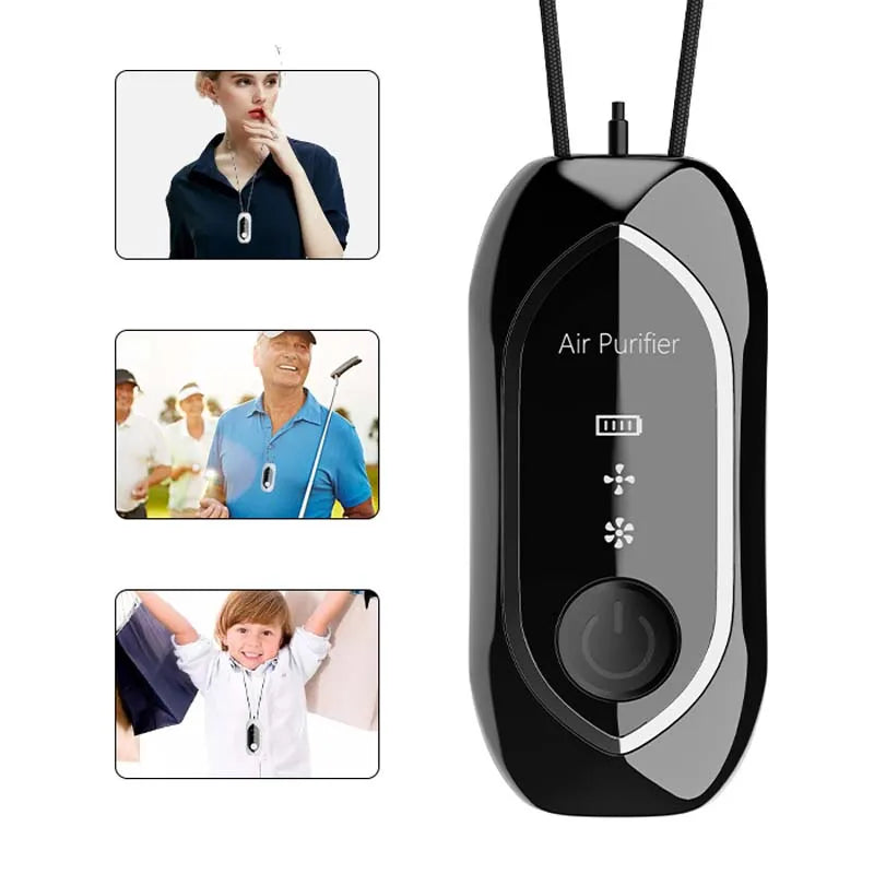 Dropshipping Neck Worn Air Purifier Stylish Portable Air Purification Necklace Miniature Breathing Filter Peaceful Pleasures Health and Wellness