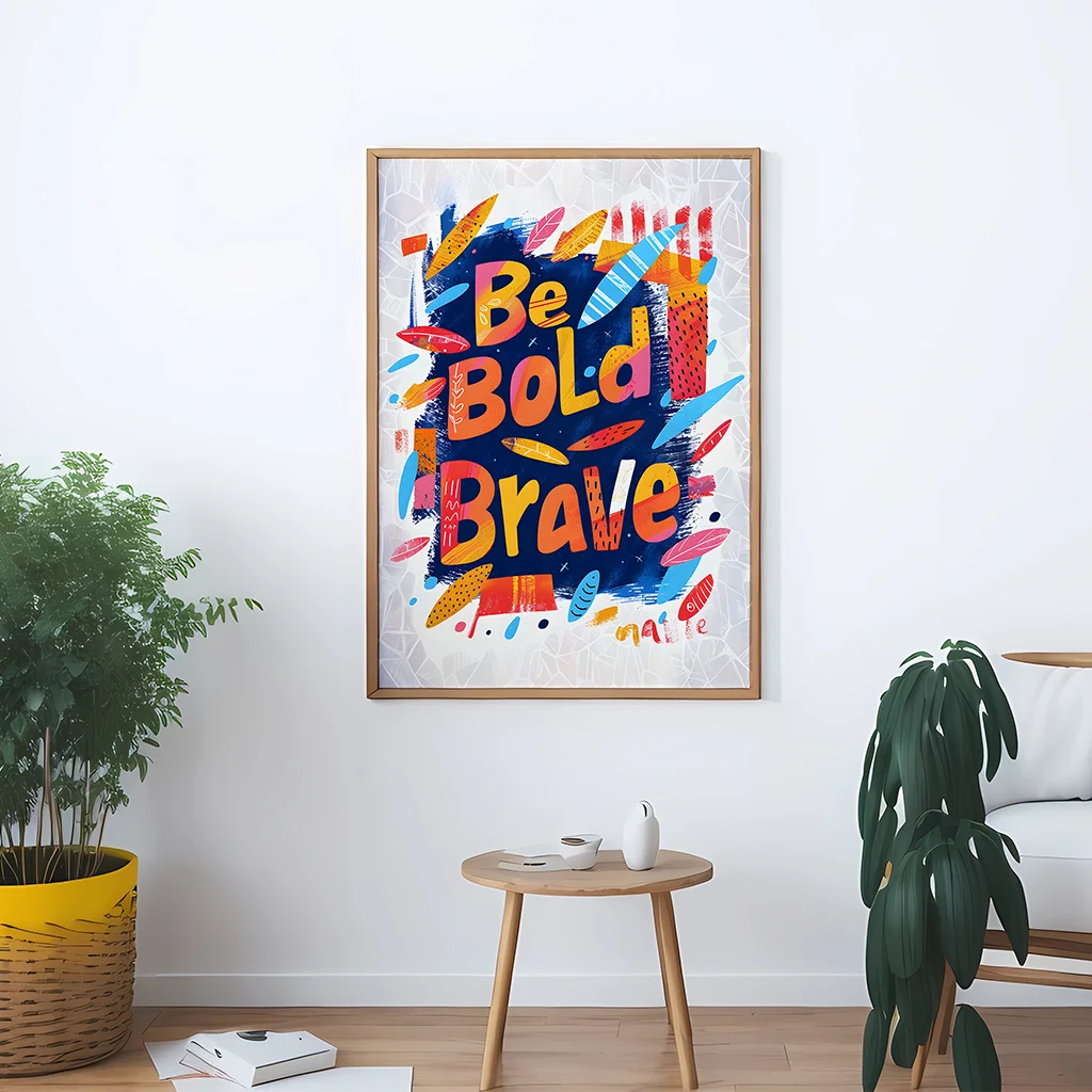 Nordic Inspirational Quote Canvas Wall Art | Modern Poster Print Canvas Wall Art Peaceful Pleasures Health and Wellness