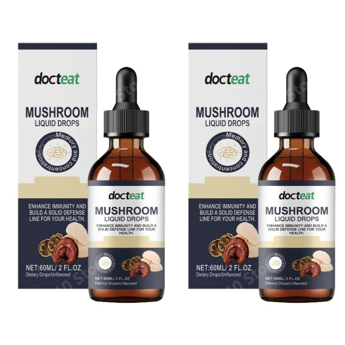 Mushroom Complex Liquid Drops | Plant-Based Supplement 30ml