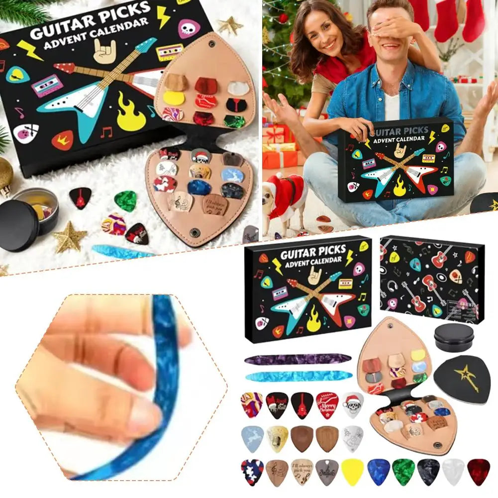 Guitar Picks Advent Countdown Calendar – 20 Picks + Holder