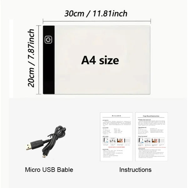 Led Drawing Copy Pad 3 Level Dimmable Board Table Animation Painting