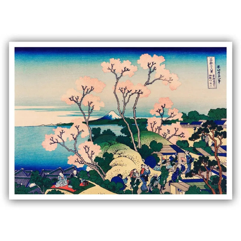 Ohara Koson Japanese Ukiyo Poster Vintage Goldfish Lotus Owl Peacock Geisha Canvas Painting Wall Art for Living Room Home Dec Peaceful Pleasures Health and Wellness 3 30x40cm Unframed