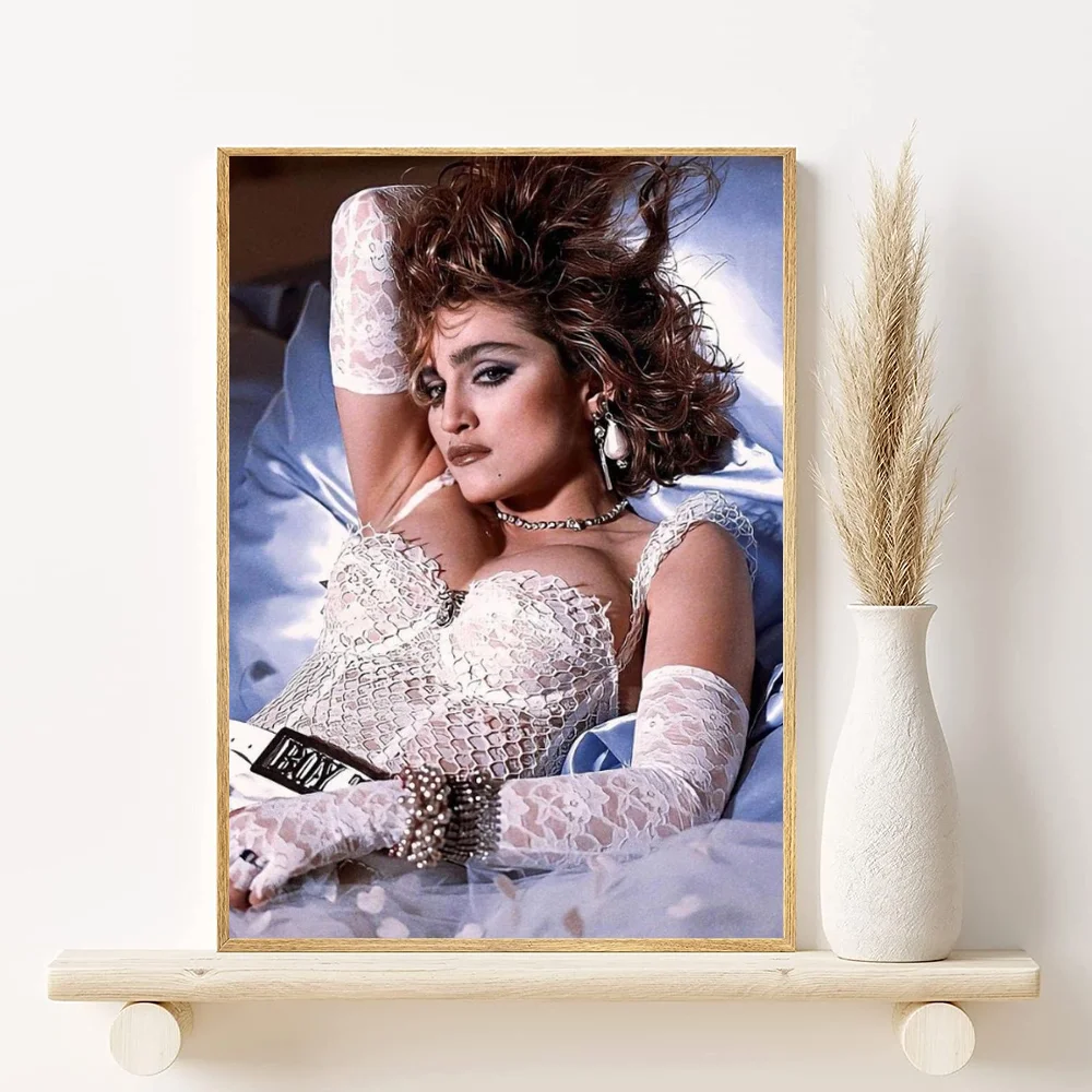 Madonna Bad Girl Retro Print Poster HD art sticky wall waterproof home living room bedroom bar aesthetic decoration Peaceful Pleasures Health and Wellness z23 40X50cmNoframe