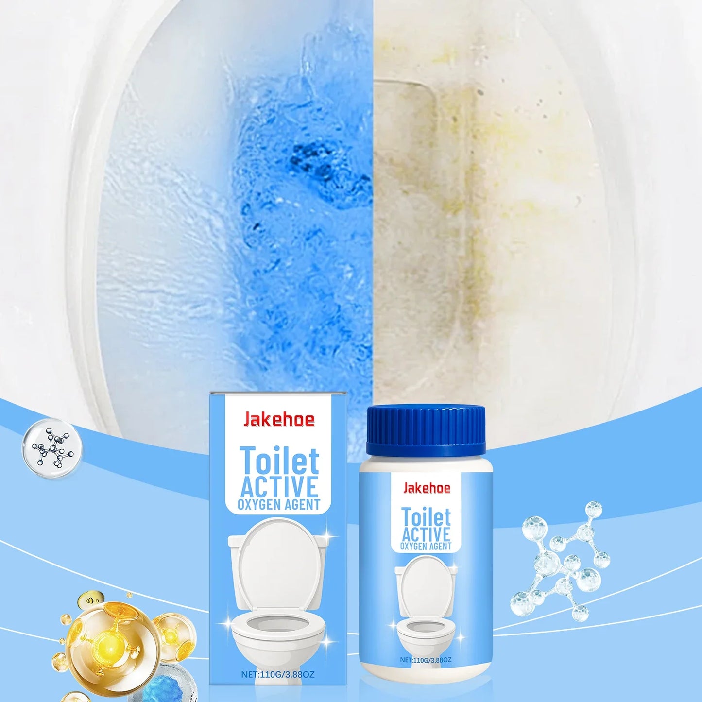 Jakehoe Toilet Cleaner Powder – Descaling & Odor Removal