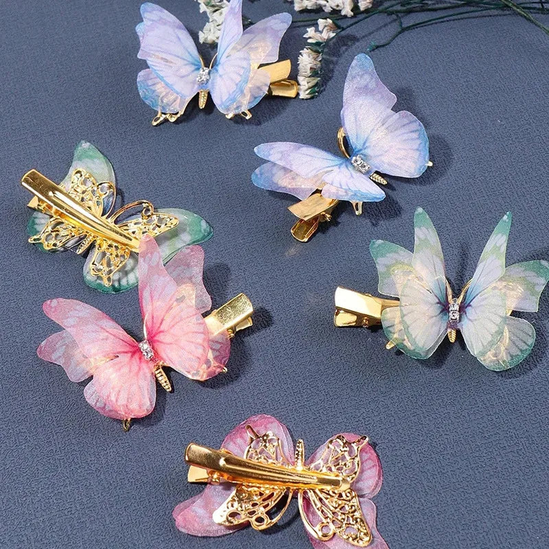10-Piece Korean Butterfly Hair Clips – Bangs & Side Clips Hair Accessories Peaceful Pleasures Health and Wellness