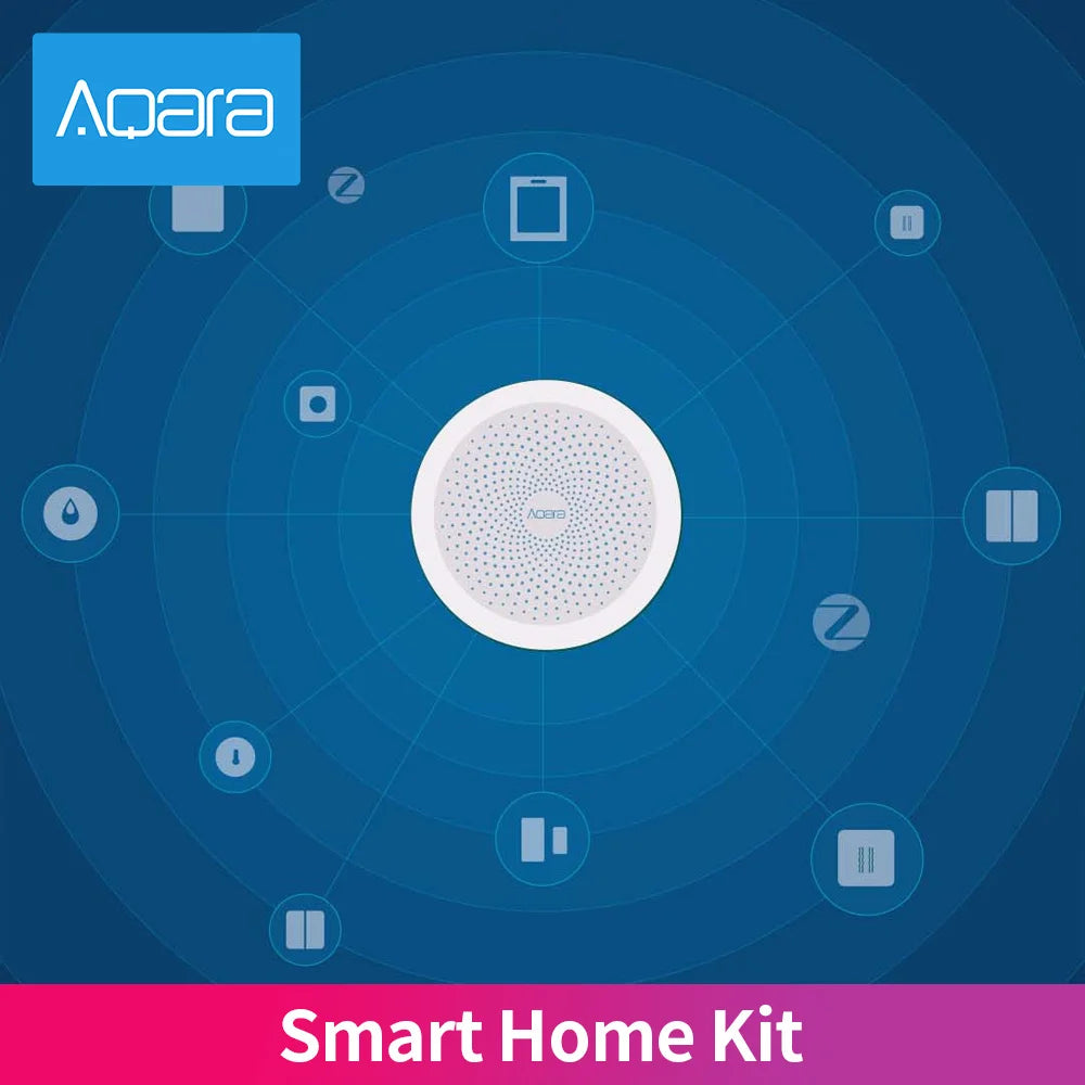 Aqara Smart Home Kits Zigbee Gateway Hub M1S Wireless Switch Lamp Door Motion Temperature Sensor for Mihome Homekit Peaceful Pleasures Health and Wellness