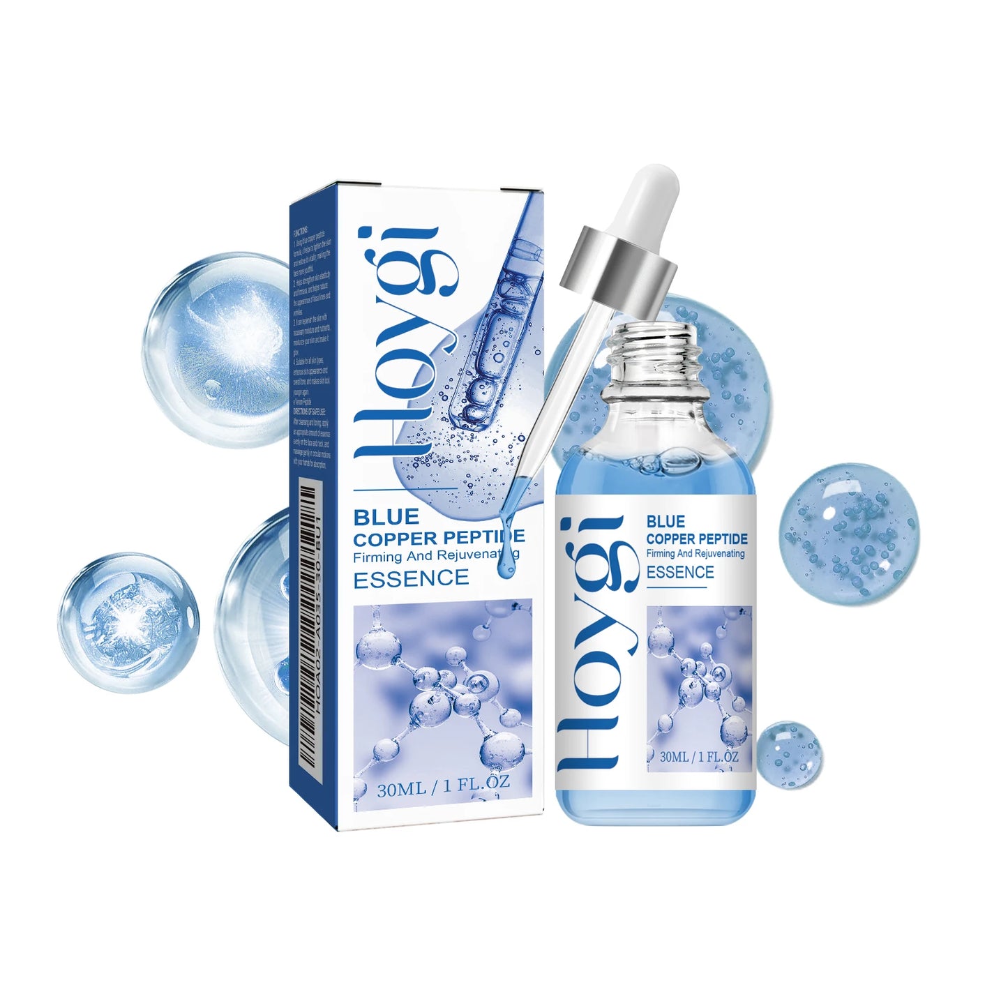 Blue Copper Peptide Firming Face Serum | Anti-Aging Essence