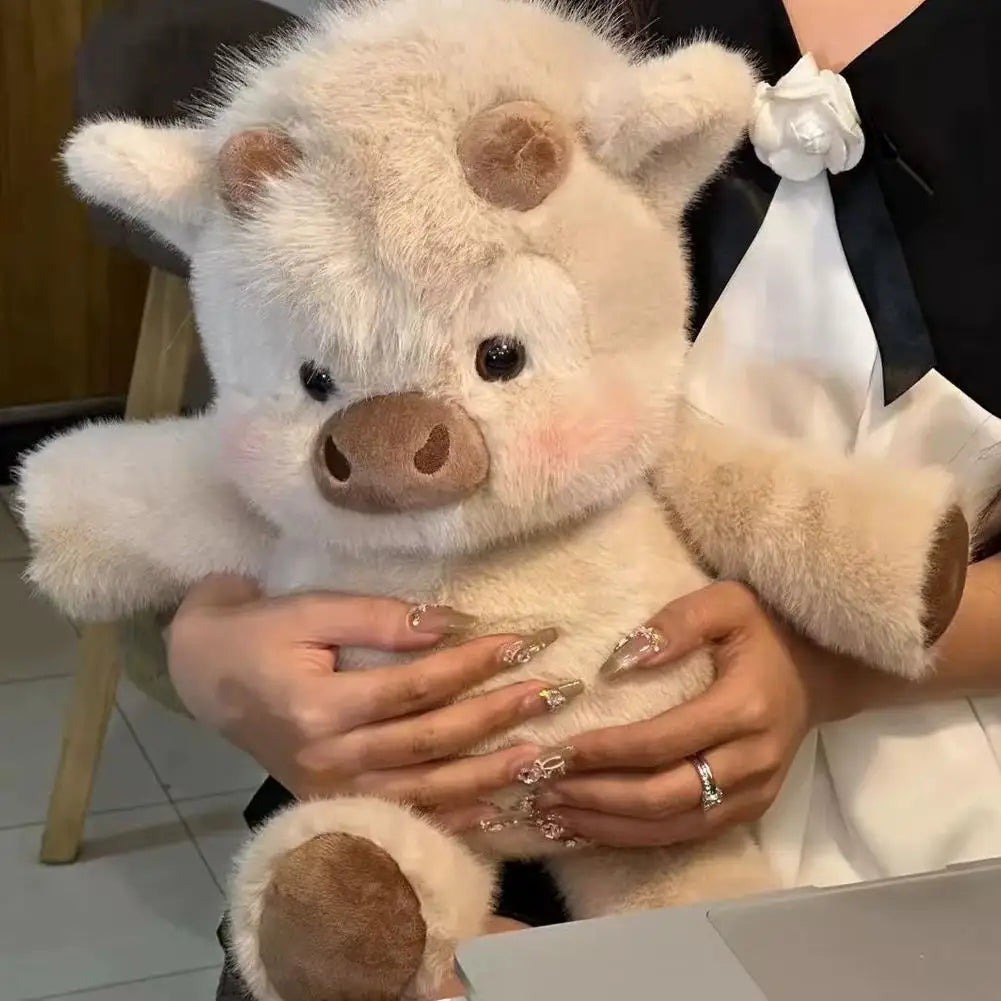 Soft Calf Pig Plush Toy for Kids and Collectors Peaceful Pleasures Health and Wellness coffee