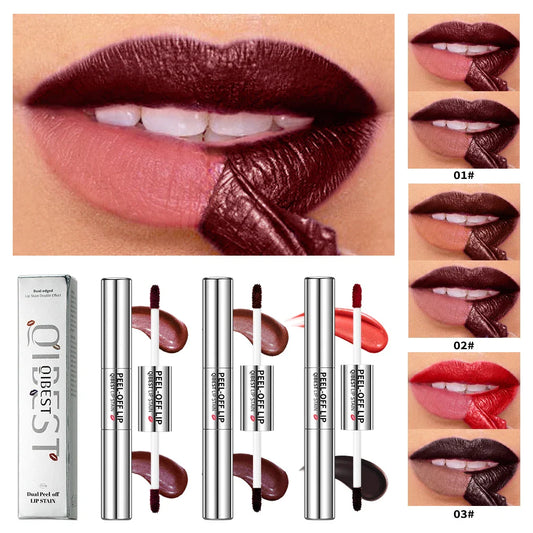 QiBest Peel-Off Lip Stain & Liner – Waterproof, Long-Lasting Peel-Off Lip Liner Oasis Select