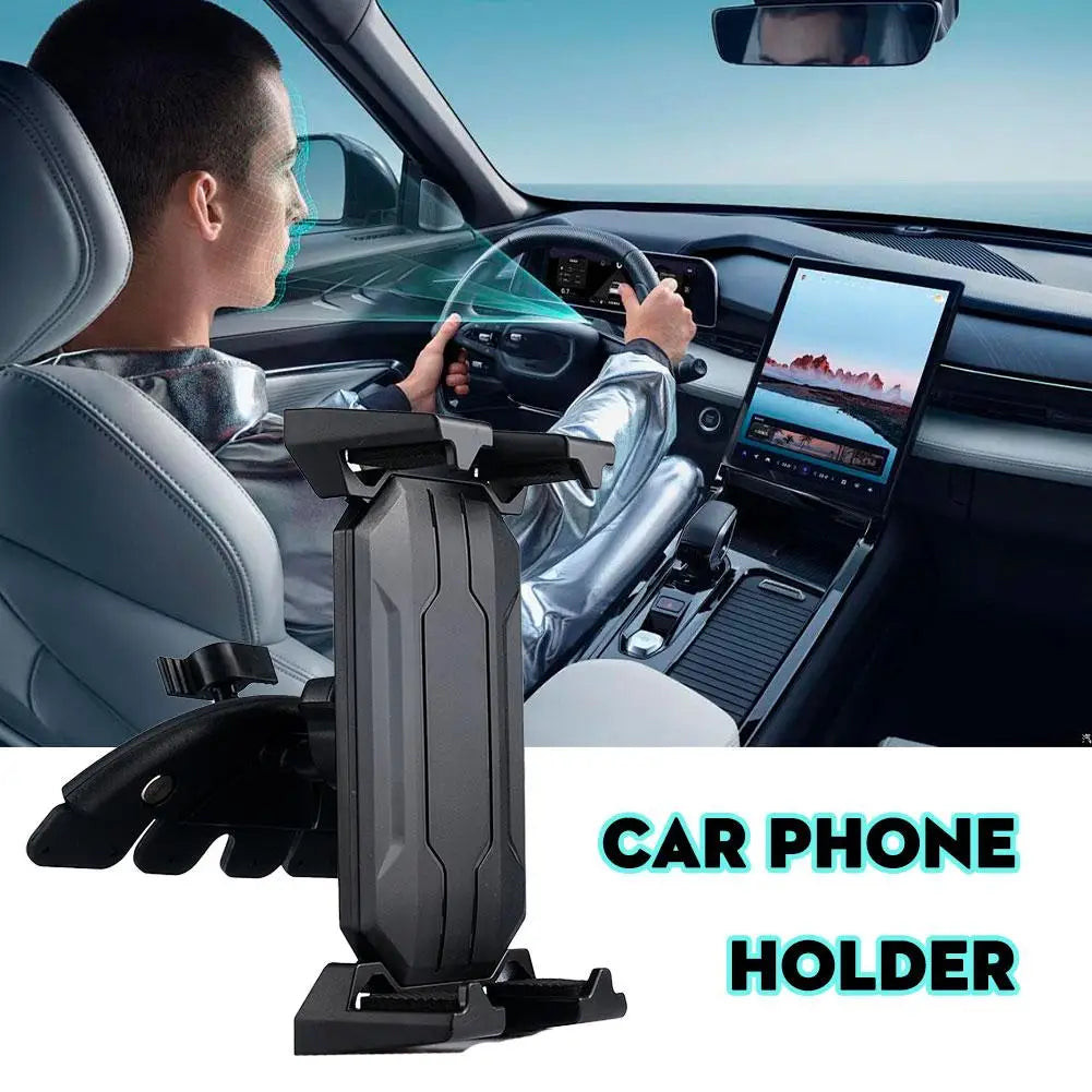 Car phone holder CD Slot Phone Car Mount Holder Stand Cell Phone Holder For Ipad Pro Air 4 To 14 Inch Tab Smartphone Gps Peaceful Pleasures Health and Wellness