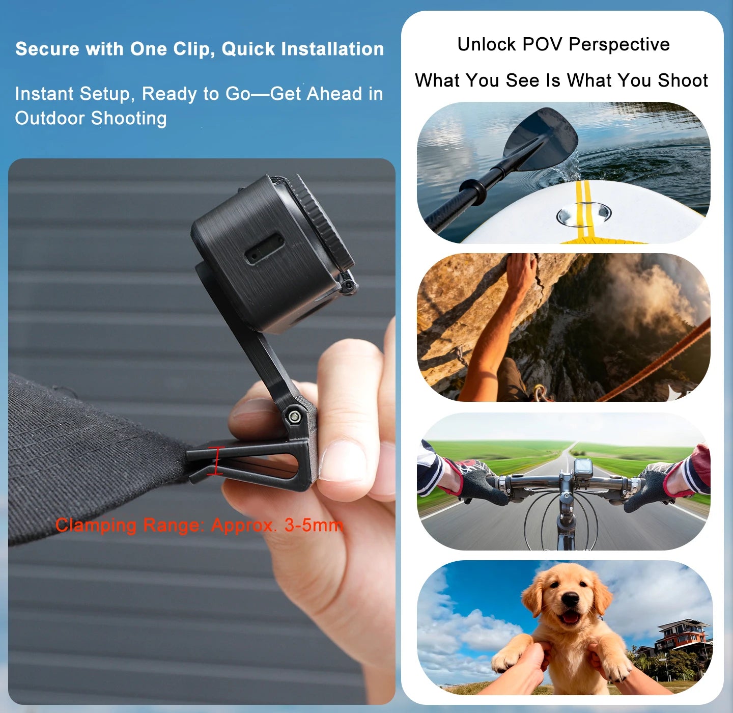 Strong Grip And Stable Brim clip For DJI Osmo Nano Hat Clip Action Camera Baseball Cap Brim clip Fixing Bracket Accessories Peaceful Pleasures Health and Wellness