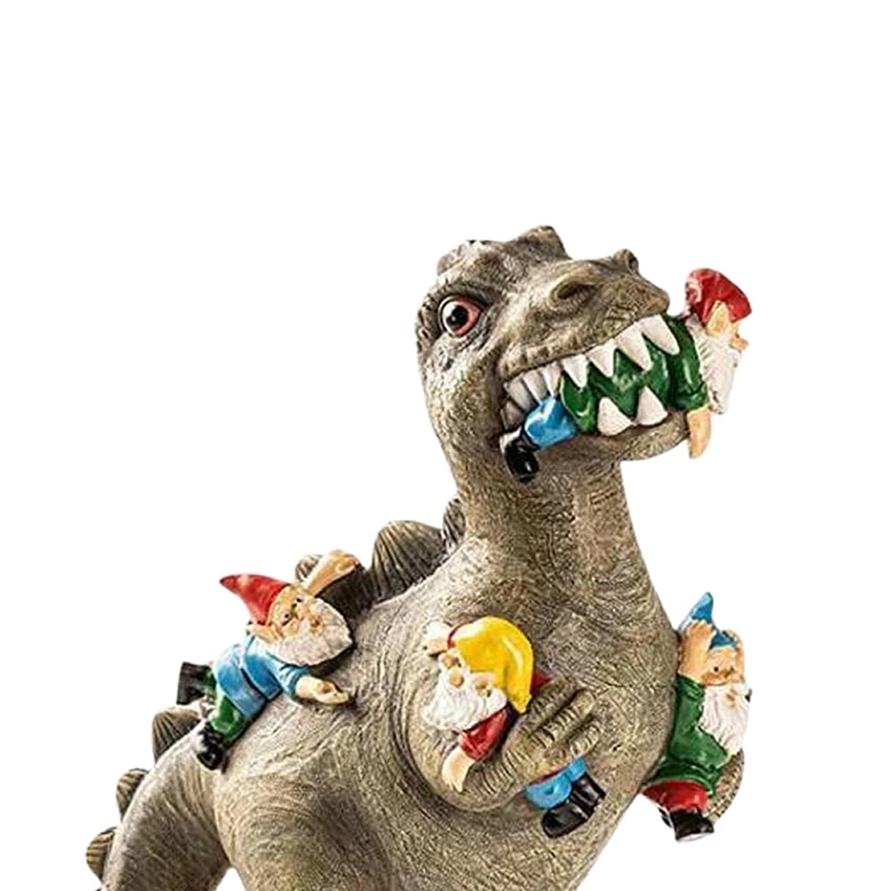 Dinosaur Gnome Resin Figurine | Garden & Christmas Decor