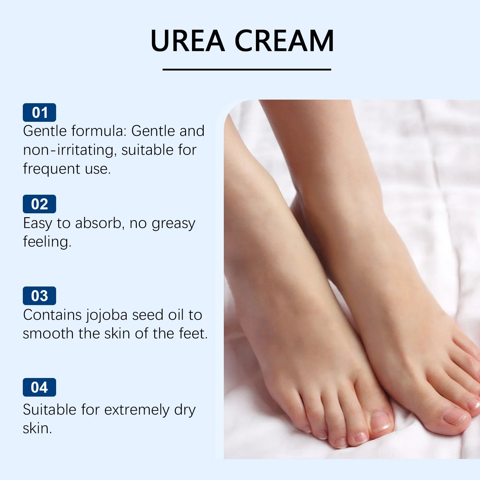 OceAura 40% Urea Foot Cream – Dry Cracked Heel Repair 85g Urea Foot Cream Oasis Select