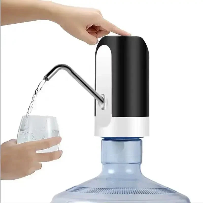 Drinkware Water Bottle Pump Drink Items Electric Garrafon Water Dispenser Portable Charging Kitchen Household Tools Automatic Peaceful Pleasures Health and Wellness Black