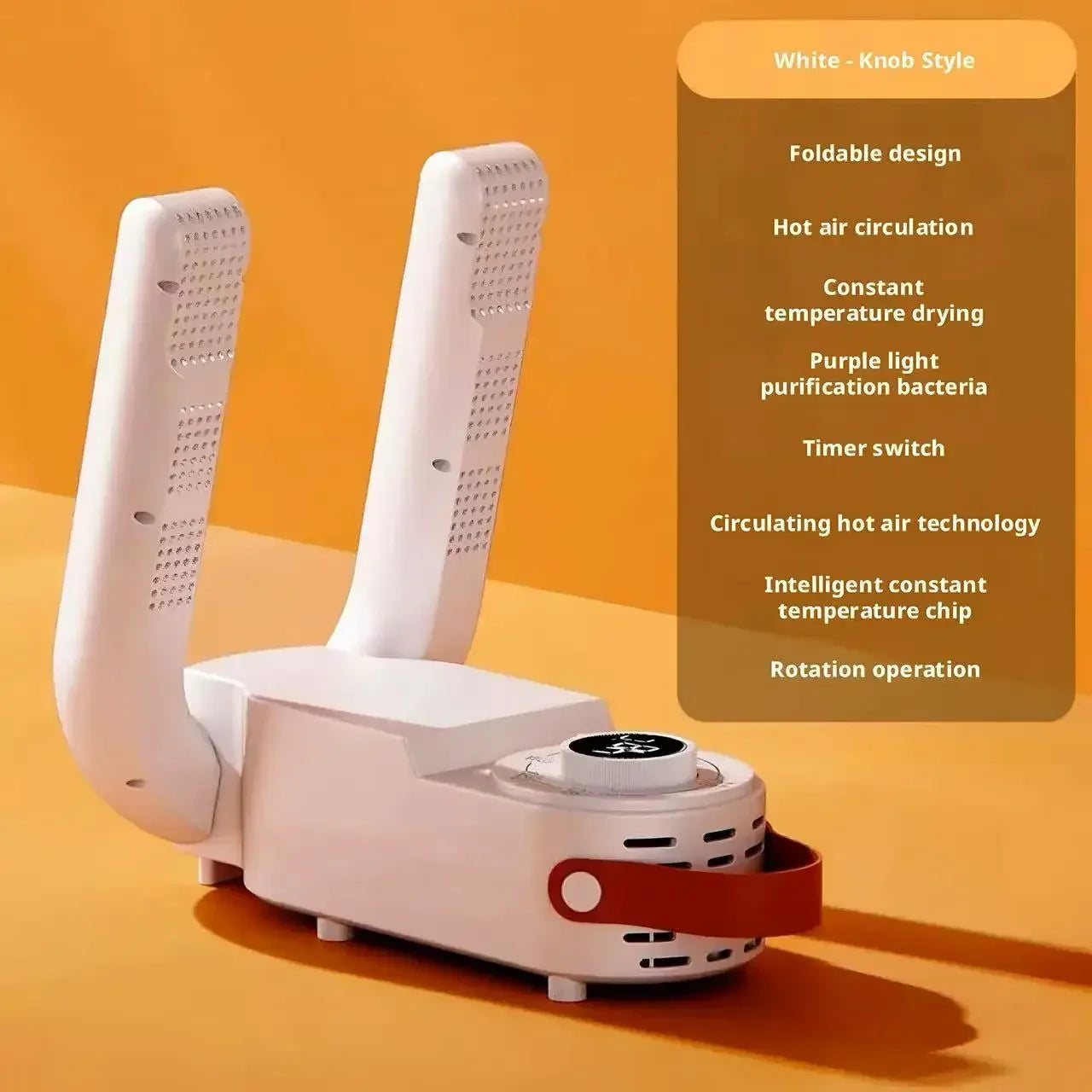 Portable Foldable Shoe Dryer with Timer Hot Air Circulation Fast Drying Deodorant Dryer for Home Dormitory Shoes Sneakers Boots Peaceful Pleasures Health and Wellness