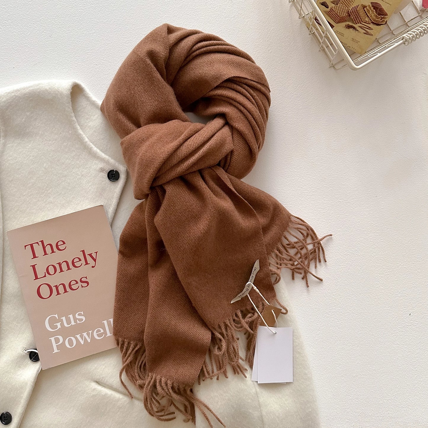 Women's Long Knit Winter Scarf – Shawl Wrap & Pashmina